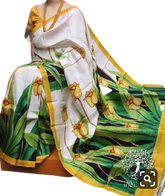 Bishnupuri Silk Hand Painting Saree PLASH